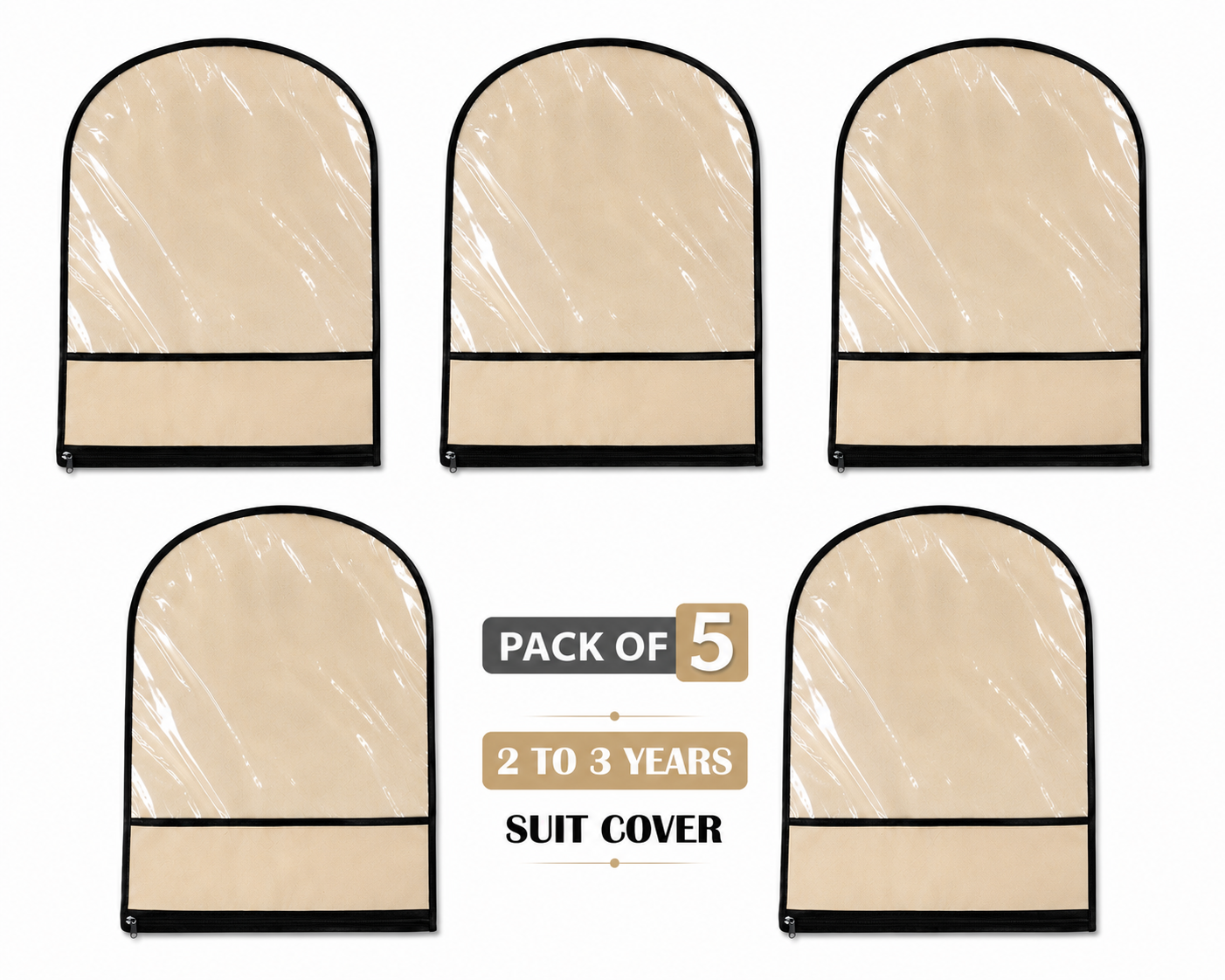 2 to 3 Year Suit Cover Pack of 5